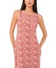 Women's Printed Keyhole Sleeveless Maxi Dress