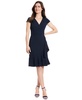 Petite V-Neck Jersey Fit & Flare Dress