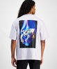 Men's Dflofire Oversized Fit Short Sleeve Crewneck Graphic T-Shirt
