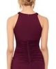 B&A by Betsy and Adam Ruched Halter Gown