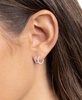 Polished Braided & Diamond-Cut Hoop Earrings Set in 18k Gold over Sterling Silver, Created for Macy's