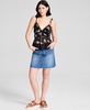 Women's Lace-Trim Floral Print Sleeveless Top, Exclusively at Macy's