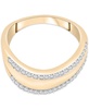 Diamond Double Row Tapered Statement Ring (1/4 ct. t.w.) in Gold Vermeil, Created for Macy's