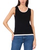 Women's Contrast-Trim Sleeveless Sweater