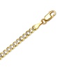 20" Two-Tone Open Curb Link Chain Necklace (3-1/6mm) in Solid 14k Gold & White Gold