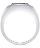 Men's Black Diamond (1/3 ct. t.w.) & White Diamond (1/6 ct. t.w.) Ring in Sterling Silver