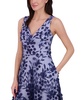 Petite 3D Floral Appliqué Gown