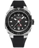 Men's Swiss Automatic Seastrong Extreme Black Rubber Strap Watch 39mm