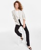 Women's Tweed Fringe Scrunch-Sleeve Blazer