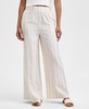Petite Striped Pull-On Wide-Leg Cotton Pants, Exclusively at Macy's