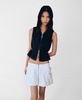 Women's Zipper Detail Balloon Mini-Skirt