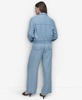 Women's Chambray Wide-Leg Pants