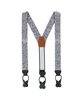 Willard's Wavy Paisley Silk Button End Private Collection Suspenders