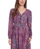 Petite Printed Smocked-Waist Dress