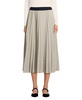 Women's Knit Foil Pleated Midi Skirt