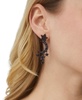 by Nadri Ruthenium-Plated Jet Crystal Moon & Stars Drop Earrings