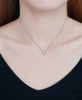 Cubic Zirconia Heart Pendant Necklace, 16" + 2" extender, Exclusively at Macy's