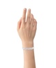 Silver-Plated or 18K Gold-Plated Crystal Coil Bracelet