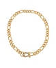 18K Gold Plated Pave Clasp and Chain Necklace