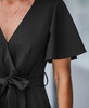 Women's Maroon Belted Jumpsuit
