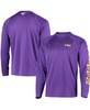 Men's Purple LSU Tigers Terminal Tackle Omni-Shade Long Sleeve T-shirt