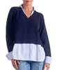 Women's Long-Sleeve Layered-Look Sweater