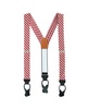The Griswold Striped Herringbone Silk Button End Suspenders