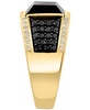 EFFY® Men's Onyx & Diamond (3/4 ct. t.w.) Ring in 14k Gold