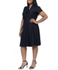 Plus Size Short Sleeve Rouched Wrap Dress