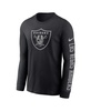 Men's Black Las Vegas Raiders RFLCTV Name and Logo T-shirt
