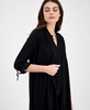 Women's Draped 3/4-Sleeve Cardigan Sweater