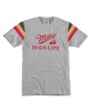 Men's and Women's Heather Gray Miller Sunset T-Shirt