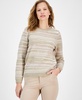 Women's Sequin Stripe Crewneck Sweater