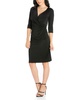 Women's Draped in Style V-Neck Dress