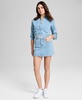 Women's Floral-Embroidered Denim Jacket, Exclusively at Macy's