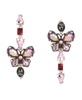 Butterfly Mismatch Linear Earrings