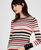 Women's Boat-Neck Striped Sweater