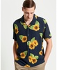 Men's Sunflower Print Short Sleeve Shirt