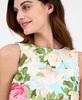 Women's Printed Sleeveless Scuba Shift Dress