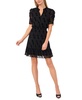 Women's Puff-Sleeve Smocked-Waist Dress