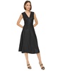 Women's Metallic-Print Fit & Flare Dress