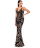 Women's Sequin Embellished Sleeveless Gown