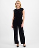 Petite Wide-Leg Pull-On Pants