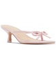 Charlotte Kitten-Heel Bow Dress Sandals