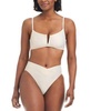Women's V-Wire Plunge-Neck Bralette Bikini & V-Waist High-Leg Bikini Bottoms, Created for Macy's