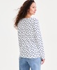 Women's Printed Scoop-Neck Long-Sleeve Top, Exclusively at Macy's 