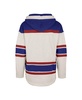 Men's Oatmeal New York Rangers Rockaway Lace-Up Pullover Hoodie