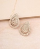 Sparkle Teardrop Studs in 18K Gold Plating
