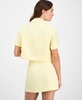 Women's Cropped Blazer-Style Short-Sleeve Top, Exclusively at Macy's 