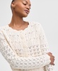 Women's Patchwork Button-Down Crochet-Knit Cardigan Sweater, Regular & Petites, Exclusively at Macy's